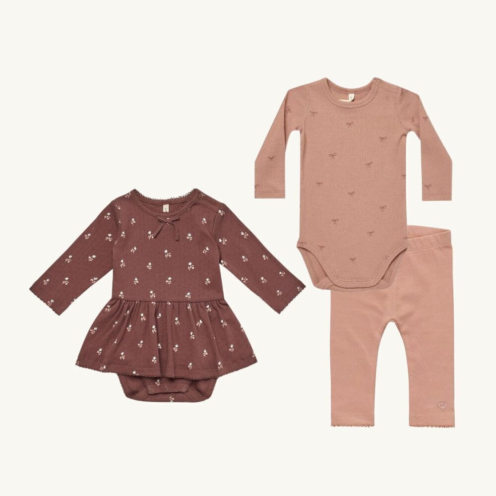 NWT - Quincy Mae organic baby girl bundle